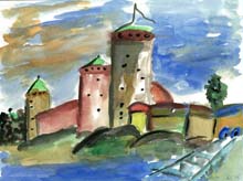 Olavinlinna (Aquarell, 2015)